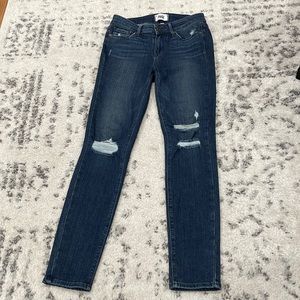 Paige Verdugo Ankle Destructed Skinny Jeans - Valera